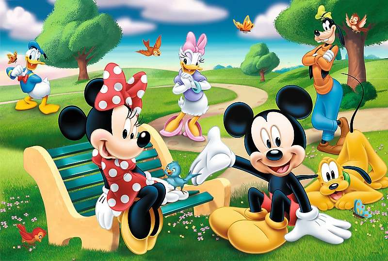 Puzzle 24 Maxi Trefl: Mickey Mouse among friends