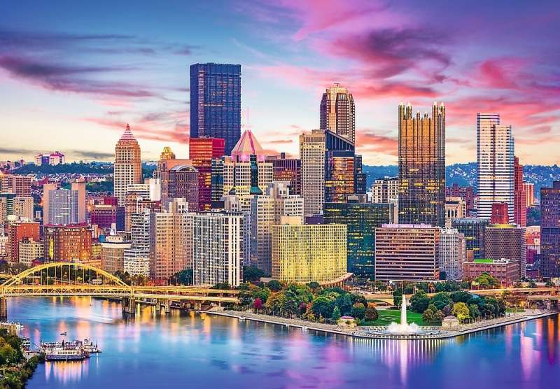 Puzzle 1000 Trefl: Pittsburgh, Pennsylvania, USA