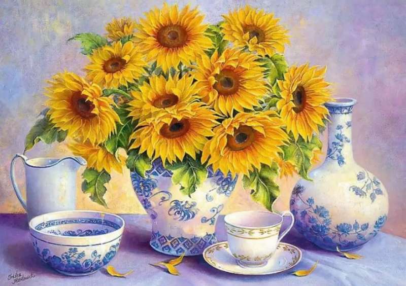 Puzzle 500 Trefl: Sunflowers