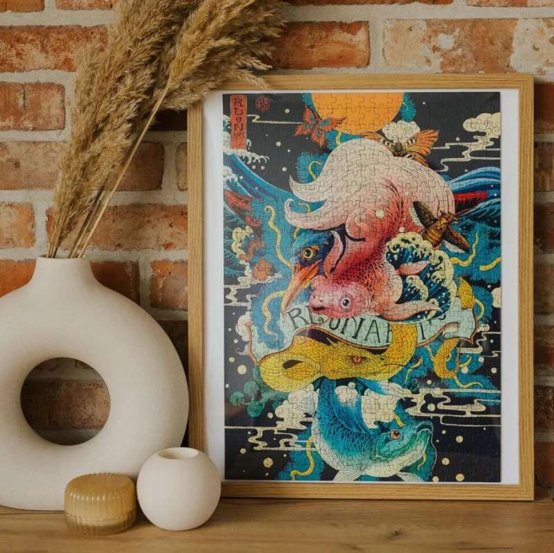 500 Piece Velvet Trefl Puzzle: Impetuous World Life