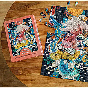 500 Piece Velvet Trefl Puzzle: Impetuous World Life