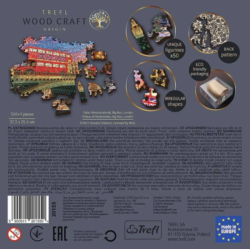 Puzzle 500+1 Trefl: Palace of Westminster, Big Ben