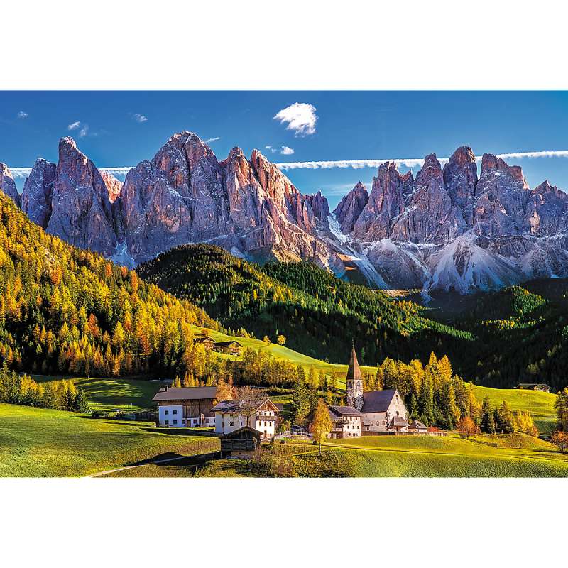 Puzzle 1500 Trefl: Val di Funes valley, Dolomites, Italy