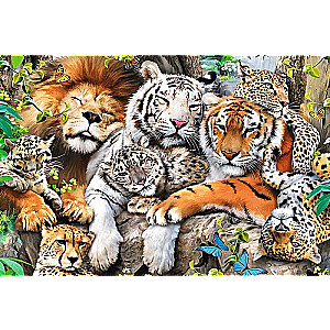 Puzzle 500+1 Trefl: Wild Cats in the Jungle