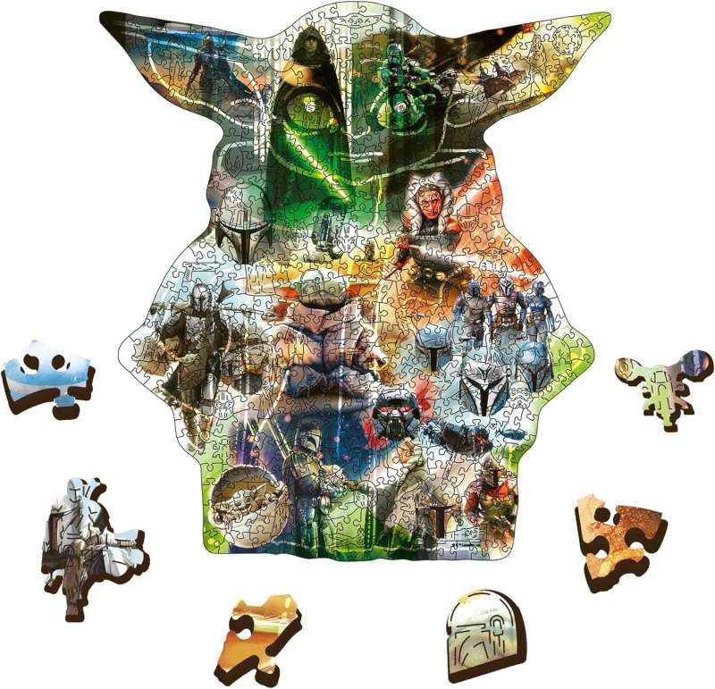 Puzzle 500+5 Wooden Shaped Trefl: The Mysterious Grogu