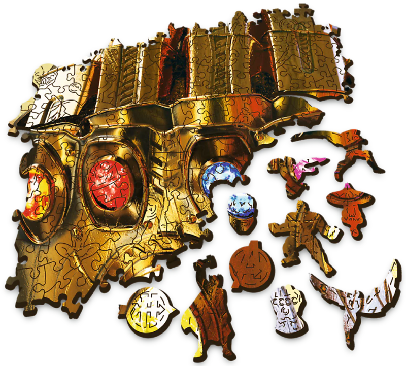 Puzle 500+5 Wooden Shaped Trefl: Infinity Gauntlet