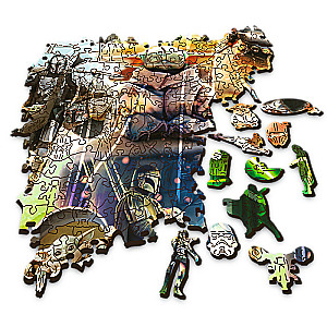 Puzzle 500+5 Wooden Shaped Trefl: The Mysterious Grogu