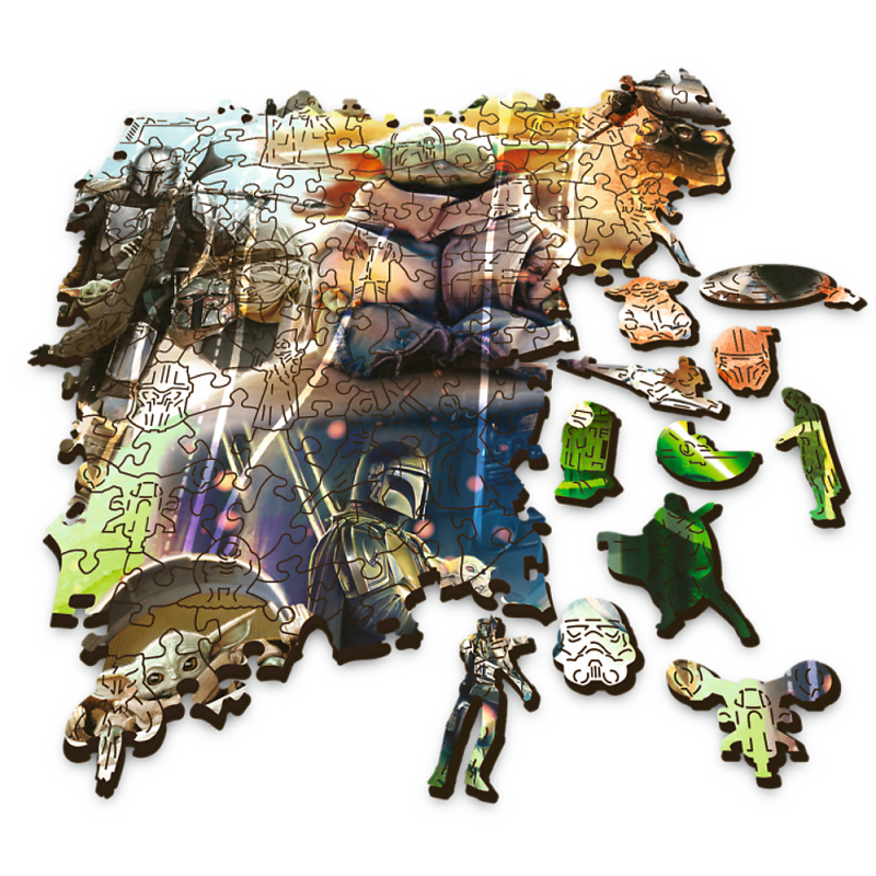 Puzzle 500+5 Wooden Shaped Trefl: The Mysterious Grogu