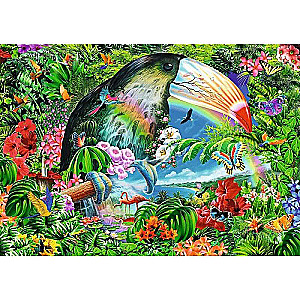 Puzzle 1040 Trefl: Tropical animals