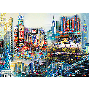 Puzzle 1000 Trefl: New York - Collage