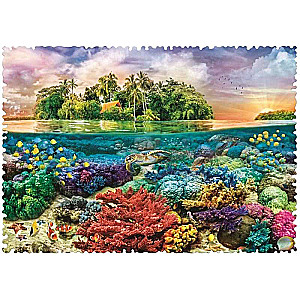 Puzzle 600 Crazy Shapes Trefl: Tropical island