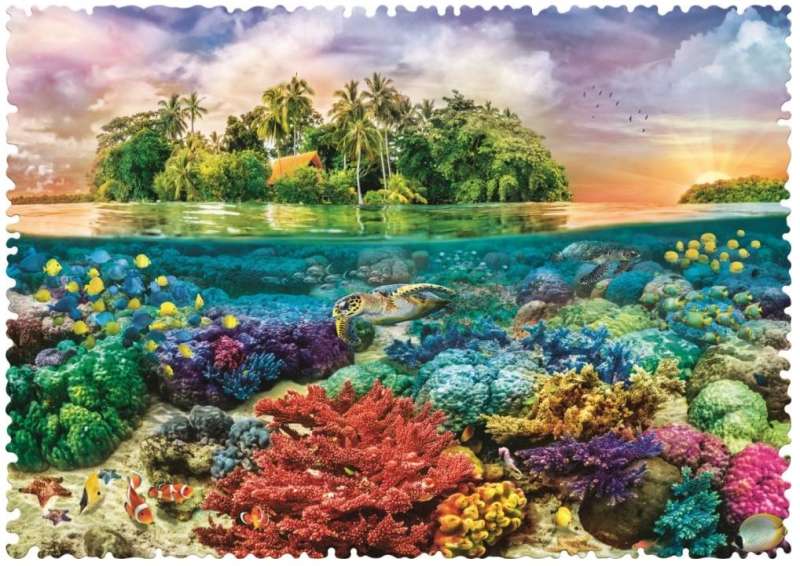 Puzzle 600 Crazy Shapes Trefl: Tropical island