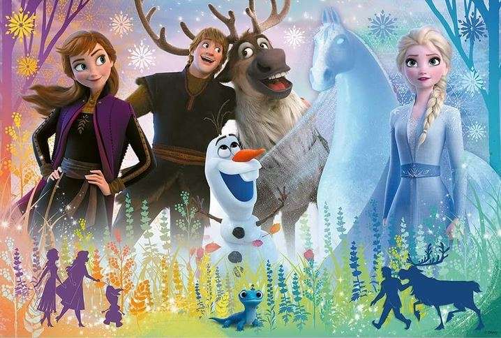 Puzzle 70 Glitter Trefl: Disney Frozen