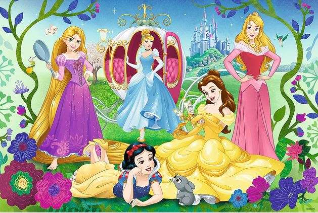 Puzzle 70 Glitter Trefl: Disney Princess