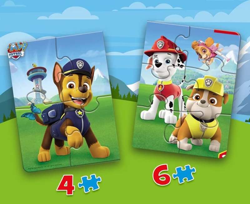 Puzzle Baby Frame 2in1 Trefl: Paw Patrol