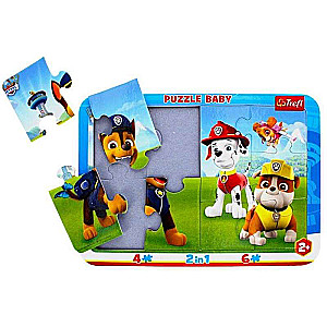 Puzzle Baby Frame 2in1 Trefl: Paw Patrol