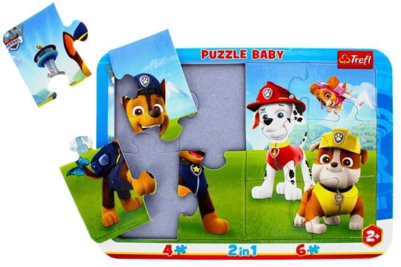 Puzzle Baby Frame 2in1 Trefl: Paw Patrol