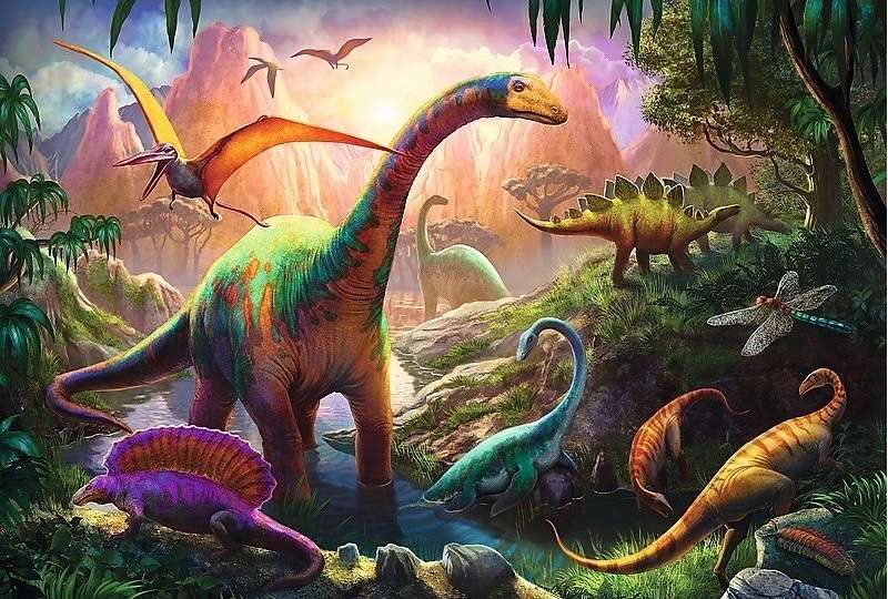 Puzzle 100 Trefl: Dinosaur Planet