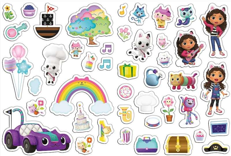 Puzzle Magnetic Trefl: Explore Gabby's World
