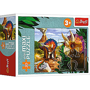 Puzzle mini-maksi Trefl: Eksploruj świat dinozaurów
