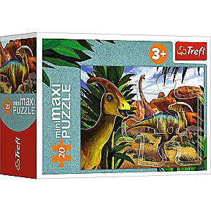 Puzzle mini-maksi Trefl: Eksploruj świat dinozaurów
