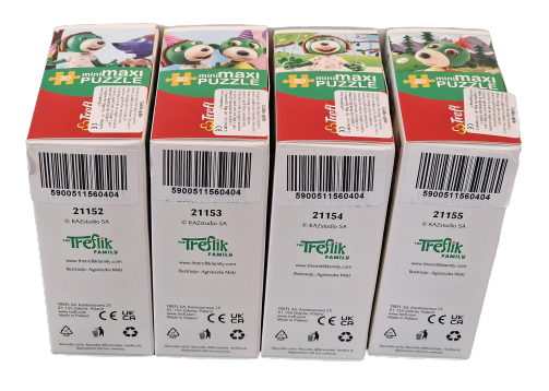 Puzzle mini-maksi Trefl: Rodzina Treflików