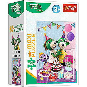 Puzzle mini-maksi Trefl: Rodzina Treflików