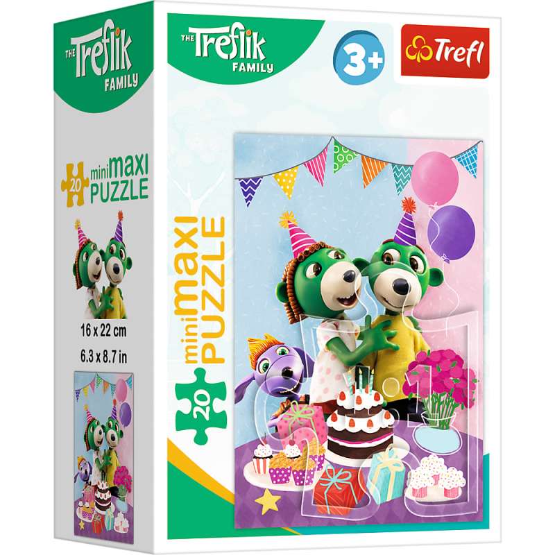 Puzzle mini-maksi Trefl: Rodzina Treflików