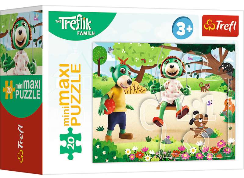Puzzle mini-maksi Trefl: Rodzina Treflików