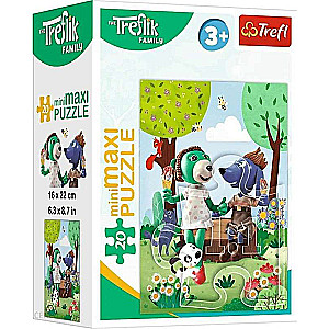 Puzzle mini-maksi Trefl: Rodzina Treflików