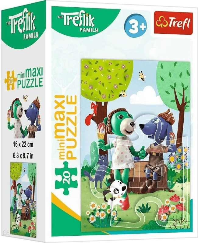 Puzzle mini-maksi Trefl: Rodzina Treflików