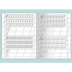 For Kindergarten. Workbook with Copying Exercises. Writing with a Slant