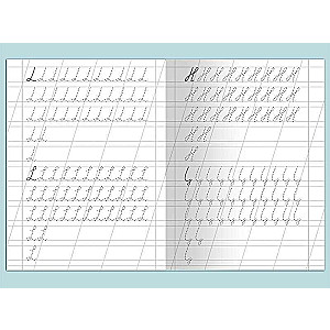 For Kindergarten. Workbook with Copying Exercises. Writing with a Slant
