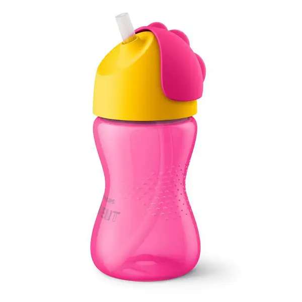 Philips Avent Training Cup with Flexible Straw, 12m+, 300ml, Pink