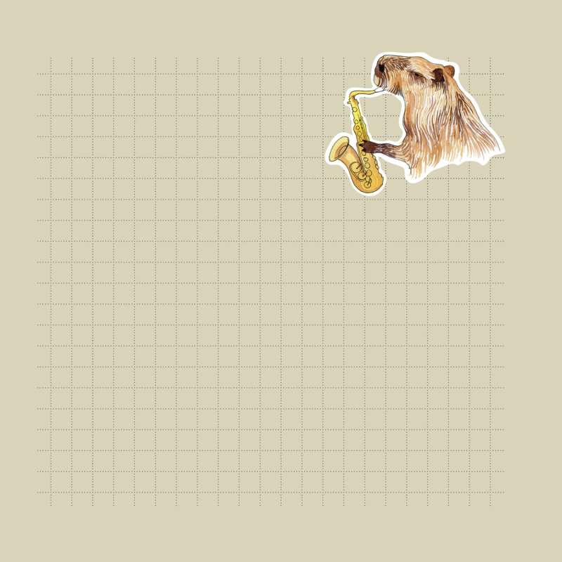Notepad Cool Capybaras (blue with seeds)
