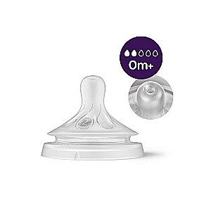Philips Avent Natural Glass Feeding Bottle (Natural Flow), 0 months+, 125 ml.