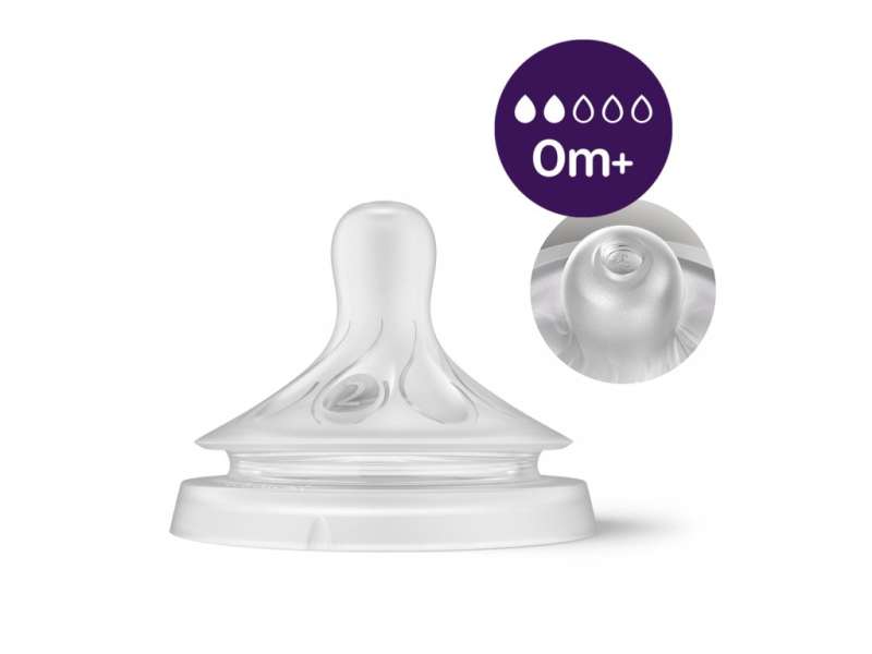 Philips Avent Natural Glass Feeding Bottle (Natural Flow), 0 months+, 125 ml.