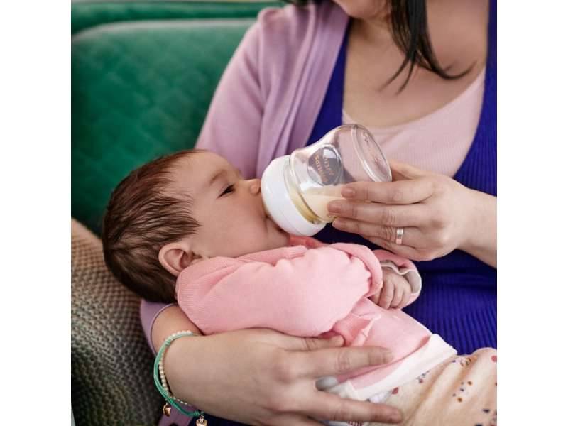 Philips Avent Natural Glass Feeding Bottle (Natural Flow), 0 months+, 125 ml.
