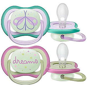 Philips Avent Ultra Air Night Pacifier, 0-6 months, 2 pcs.