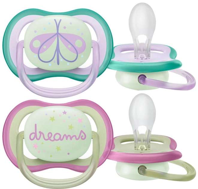 Philips Avent Ultra Air Night Pacifier, 0-6 months, 2 pcs.