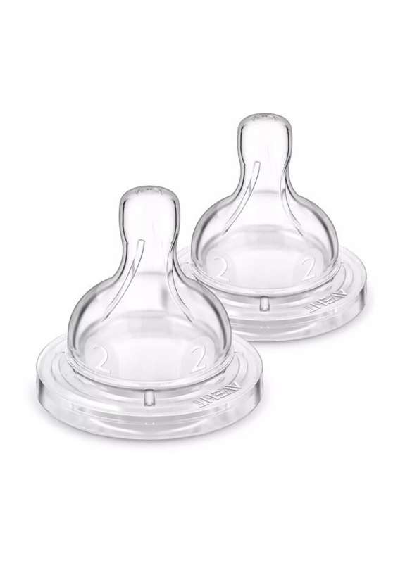 Philips Avent Silicone Pacifier: Anti-colic, slow flow, 1 month+, 2 pcs.