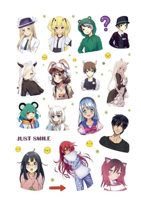 Sticker Album Anime stars (pink cover)