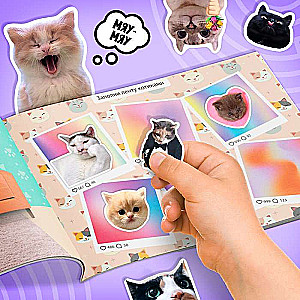 Album of 250 Stickers of Meme Cats