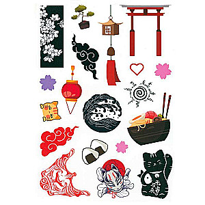 Kawaii inside Album. Anime, 150 stickers