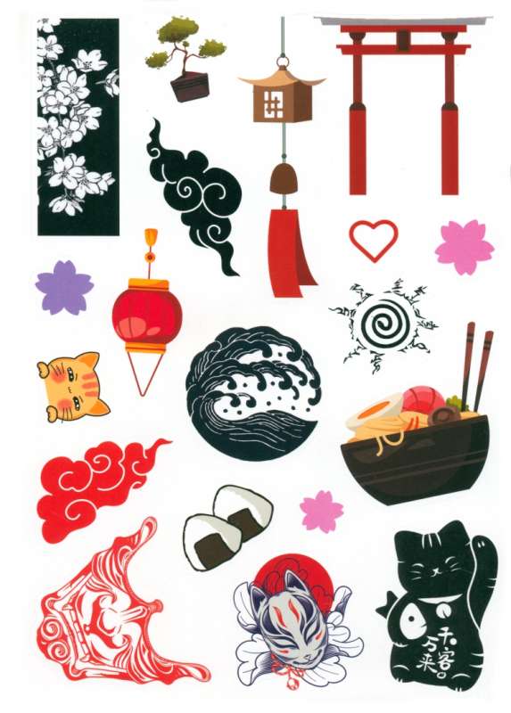 Kawaii inside Album. Anime, 150 stickers