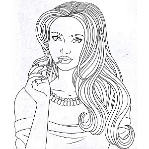 In style. Stylish coloring book