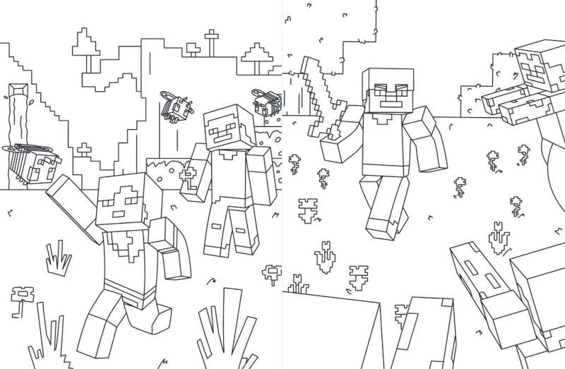 Mega Cool Minecraft Coloring Book. Light up your world with colors!