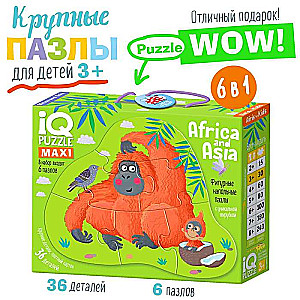 IQ Floor Puzzle Africa and Asia (Africa & Asia) 3+