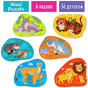 IQ Floor Puzzle Wild Cats 3+