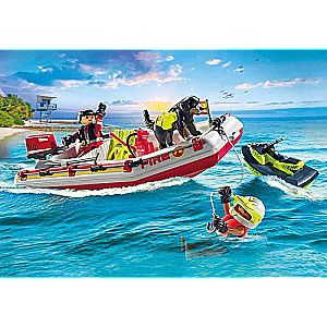 Playmobil - Fire Brigade Boat with Jet Ski